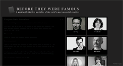 Desktop Screenshot of beforetheywerefamous.org
