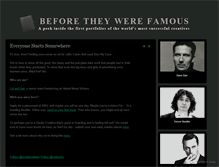 Tablet Screenshot of beforetheywerefamous.org